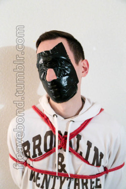 xrayeyesblue:  freavebond:Back for more … a taped up and hogtied ‘demon’! Re-blogs and original posts exploring the kinks lurking in The Hidden Recesses of My Mind  If you live in or are traveling to Boston and looking for a clean, chaste cum