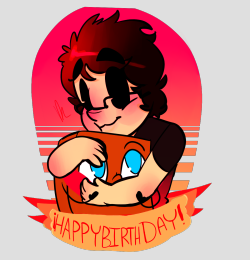 spaceyrey:  holy crease look at that :Vi finally have the motivation to make Mark a drawing for his birthday.:HAPPY BIRTHDAY YE GOOBER:. 