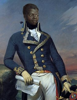 postracialcomments:  blackhistoryalbum:  TOUSSAINT LOUVERTURE (1743 – 1803) Leader of the Haitian independence movement during the French Revolution, who emancipated the slaves and briefly established Haiti as a black-governed French protectorate. 