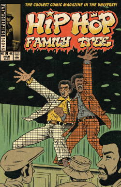 superheroesincolor:  Hip Hop Family Tree #8 (2015)  //  Fantagraphics “Did you know Jean-Michel Basquiat produced a Hip Hop record? How about Run-DMC first wore leisure suits when they performed? Hip Hop took an opulent form in 1983. You don’t know