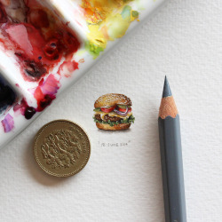 itscolossal:  Postcards for Ants: A 365-Day Miniature Painting Project by Lorraine Loots 