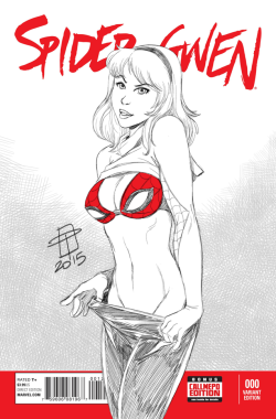 callmepo:Sexy Spider Gwen by CallMePoBeen seeing a lot of news and blogs about Frank Cho’s Spider-Gwen cover which both made fun of the Milo Manara Spider-woman cover and the  critics of it.All I am going to add is that I liked Uncle  Frank’s cover,