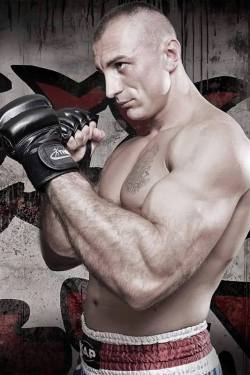 serbian-muscle-men:  Serbian kickboxer Miloš