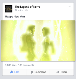 owldee:  goodbikorra:  THEY ARE SO SMUG AND I FUCKING LOVE IT.  #there’s so much ridiculous opposition on facebook and i love how the official page is just like ‘nah fuck it let’s bring in the new year with canon bisexual girlfriends bathed in pretty