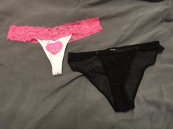 jenniefemme:  Which panties today? Thongs
