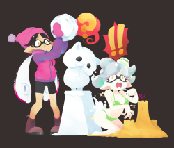 3drod:  Do you wanna[I’m not making that reference] Snowman or Sand castle? Splatfest tonight! 