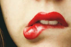 fuckeduplittlemrs:  I bite my lip whenever I’m horny (which is constantly) and I swear they never look this good! Wtf.  Painted