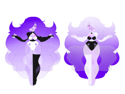 I recently redesigned my gemsona! Charoite…Now I have two of ‘em.. @w@