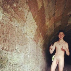 nakedpublicfun:  I bet he was dared by his