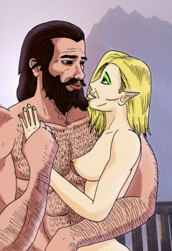 Inquisitor Lavellan and Blackwall by cyberkitten01   From Dragon Age: Inquisition comes a private moment between my Elven Inquisitor and the resident Grey Warden Blackwall. It was a lovely romance in a brilliant and huge game  