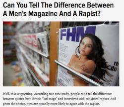 thephilophiliac:    zubat:  edonaghey:  “There is a fundamental concern that the content of such magazines normalizes the treatment of women as sexual objects. We are not killjoys or prudes who think that there should be no sexual information and media