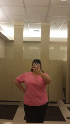 therealsavannahbound:  One of those long days at work.Â  Thought Iâ€™d share some pics.Â  In full scrubs today. Happy Thursday! 