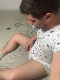 luvdiaperz:  Looking down at my diapers always makes me think about the boy Iâ€™ve become. I think about my training and what Iâ€™ve learned. I think about who I was before and who I am now. Drool drops down from my pacifier after a while and I stare