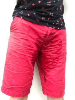sabound2bfun:Red pants piss…