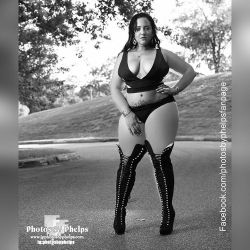 Jackie A @jackieabitches working those thigh highs  #fashion #sexy #catalog  #glam #makeup #thick  #imnoangel  #round #curves  #baltimore #leather  #fashion #fashionblog #manik #dmv #volup2isdiversity #celebratemysize  #losehatenotweight #daretowear #plus
