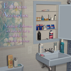 Richabri is here with a brand new bathroom set!  A  22-piece prop set replicating some items that are commonly found in  many bathroom settings including items found in a typical medicine  cabinet. The set also includes a Shower Caddy prop that can hold