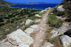 Tilos path by Marite2007 on Flickr.Path down to Agios Antonios Bay. Tilos island, Dodecanese, Greece