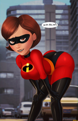 therealshadman: Been drawing some more Incredibles stuff this week, check out all the uncensored stuff on my site, lots more on the way. Also I put up some of my new and old Elastigirl pinups on Sharkrobot, so if you wanted to get any of these for your