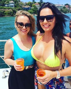 Take me back to the boat! ðŸ˜Nothing like summer days on the harbour with my sis! Decided to test out my @salmakinis #onepieceswimsuit! ðŸ˜ #photo #model #outside #Sydney #sydneyharbour #boatparty #blue #salmakinis #party #sun #sunny #summer #hot