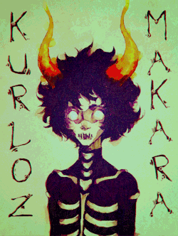 badasspterodactyl:  neeeeeeeeos:  My first and probably last attempt at Homestuck fanart ;  &gt; ;  Why though? It’s not bad at all. 