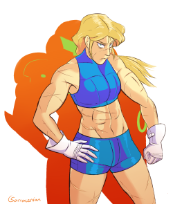 sarraceniarts:Drew this today to test out different colour palettes, also ‘cause I never drew Samus in that two-piece sports wear.