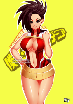 jadenkaiba:   “We’ve got to start at the bottom and work up! And if we don’t earnestly cheer each other on… We’ll never be great heroes!”My Fan Art of Momo Yaoyorozu from My Hero Academia    ENJOY :) —————————————————————————————————-
