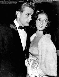 historiful:  Actor James Dean (1931-1955), with actress Pier Angeli (1932-1971)