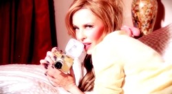 Lomographicsociety:  More Photos Of Kylie Minogue With The Diana Mini And Flash Gold