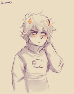  Anonymous: One day when you&rsquo;re not busy, you should draw a kawaii blushing karkat. That is if you want to someday. ｡◕u ◕｡ aaa what about today? uvu I&rsquo;m just here staring at my dash anyway