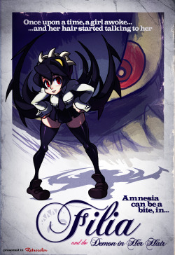 personasama:  ashuraoh:  I just learned about this yesterday through ShihFu, but in super awesome exciting news, Sanshee is officially printing three of the ‘Cinema Posters’ I designed for Skullgirls with plans to do the rest! Click that link if you
