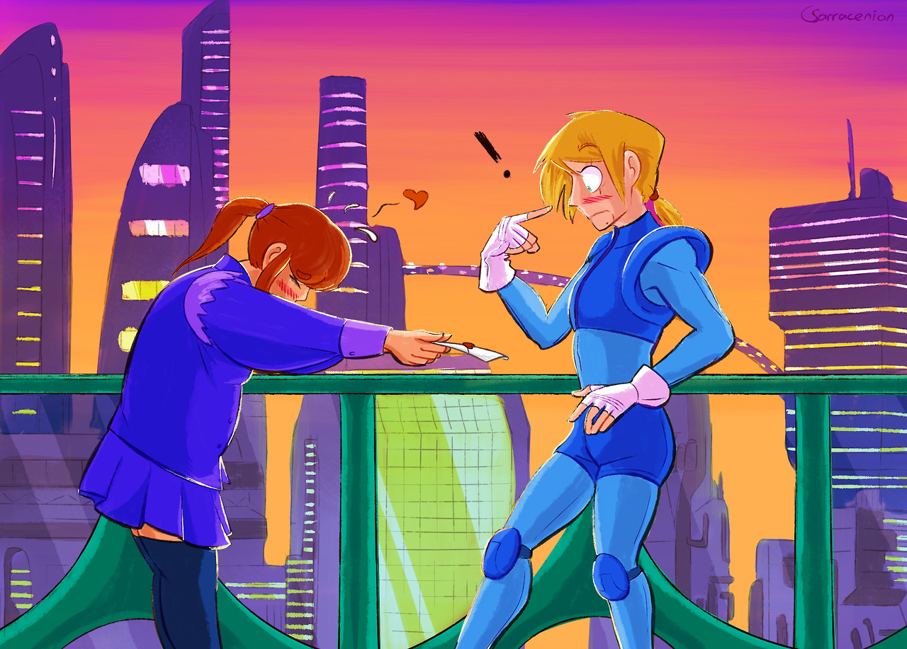 sarraceniarts:Slices of Young Samus’s life of as a super teen-genius space cop,