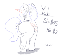 andelaiponis: Hey Hey! It’s time for a new ych auction :3This time… A butt (who would’ve guessed)… BUT! This time on all fours 🐎 You can bid here https://ych.commishes.com/auction/show/4F1V/butte/||Twitter|| ||InkBunny|| ||Derpibooru||   