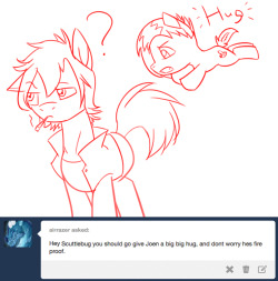 taboopony:  (Mod: I sure hope he is or this will get awkward really fast)  ACK NO SCUTTLEBUG! OO;;