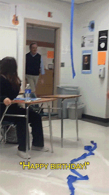 loveniaimani:  torisoulphoenix: piccolina-mina:  sizvideos:  Teacher gets surprised by his students for his birthday  This is so pure.   Awwwwwwwwwwwwww!!!!!!  This is so cute.