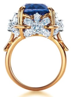 Baublebible:  Tiffany &Amp;Amp; Co Schlumberger Flower Ring With Tanzanite And Diamonds.