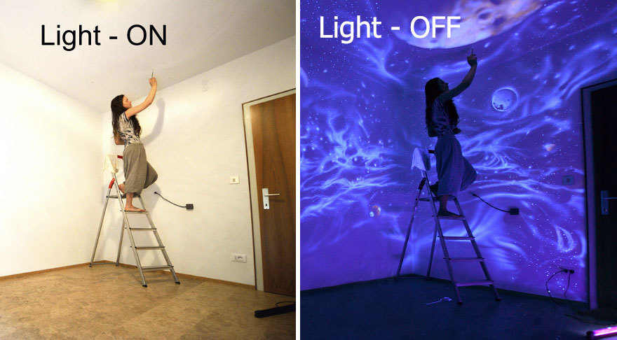 archiemcphee:  Vienna, Austria-based artist Bogi Fabian uses glow-in-the-dark and