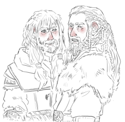 ladynorthstar:  adult!Kili &amp;Fili : as I picture they’d have looked in the future if they survived the BoFA 