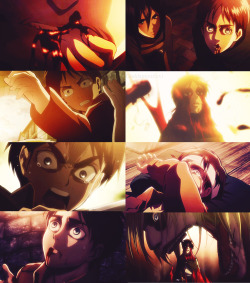 shingekinokyojinheaven:  loch—ness:  softbilbo: Eren Jäger, crying, bleeding &amp; in pain.  no one ever talks about how much physical trauma this kid has to endure  Almost as bad as naruto 