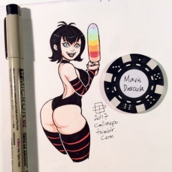 callmepo:Gothsicle tiny doodle - Mavis wants to try ALL THE FLAVORS! yummy~ ;9