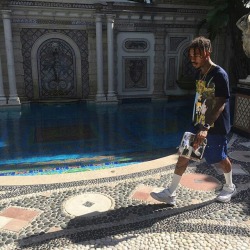 8ugo:  instagram user fuckusluts at the versace mansion wearing raf simons