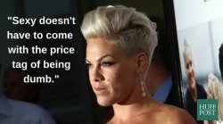huffingtonpost:  9 Times P!nk Proved That Every Woman Should Be Able To Define HerselfP!nk ain’t got no time for the haters. Last week, pop star and all-around badass Alecia Moore (a.k.a. P!nk) shut down weight-shaming bullies on Twitter like a boss.