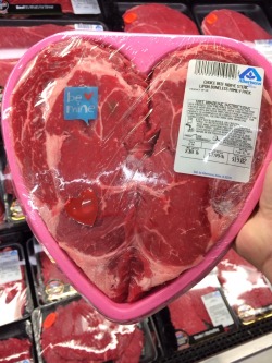 twerktuesday:twerktuesday:The only valentine I needI took a photo of a fucking steak in the store and put it on the internet and now almost 16 thousand people have it on their blogs, I wonder whoever has this steak knows how famous it is. I bet this cow