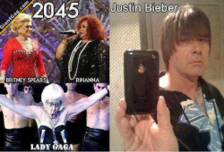 giantgag:  Justin Bieber, Rihanna,lady Gaga