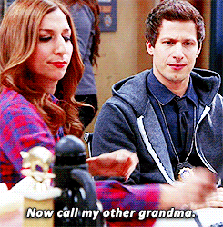 b99things:  Gina made me call people and tell them she was dead to see how they’d react. 