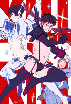 there is already way sexier kill la kill genderbend but i really wanted to draw it anyway lol