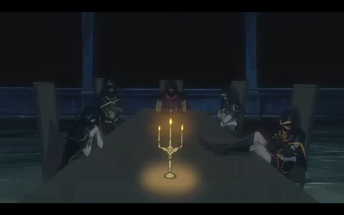 kiryuusei-moved:  Dark Signers from the second op. I had more pics, a close up of Rudger, but I could only fit 10 photos in this photoset  I never noticed before, but Carly has her feet up as if she just gives no fucks.