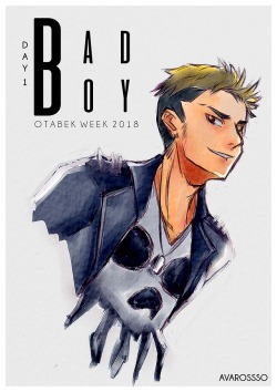 avarossso: Totally glossed over Otabek Altin Week OAO. Bless my Twitter friend for Tweeting about it! So, quickly, I had to make something for best boy! Idk, I had his hair dyed blond cuz yeah ahaha.    P/s: Yuri picked his fashion and Otabek sprayed