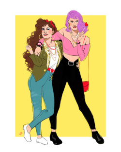 lazy-afternooner:80s power couple Amilyn and Leia
