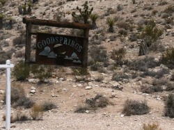 fyeahfallout:  Goodsprings: Town sign Saloon General store Copy of New Vegas they keep there Town school Doc’s house you start in