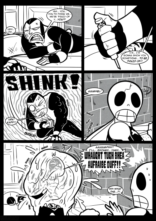 The first ten pages of a tokusatsu-inspired comic series I’m working on called THE SKULL. Will post the next ten pages as soon as I can get them all completed!